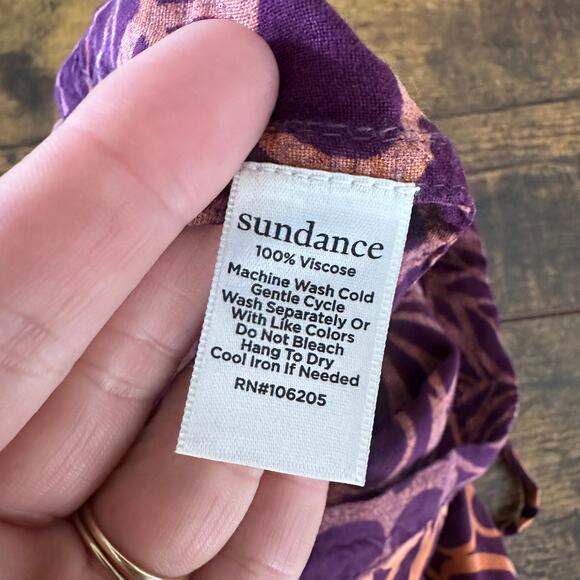 Sundance pants large this is paradise tropical casual tie waist travel beach - Picture 5 of 8